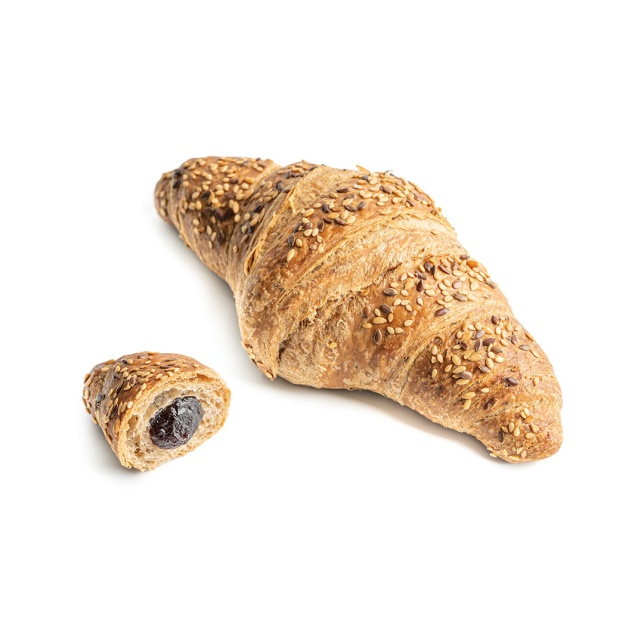 Cruasán multicereales con frutas del bosque
