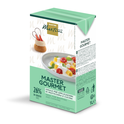 Nata Master Martini Master Gourmet de 1L, 26% de materia grasa, sin gluten, para pastelería y cocina