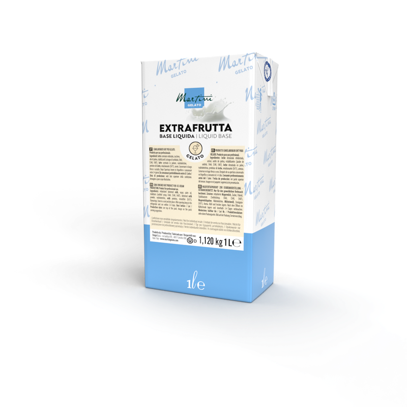 brik di base liquida per gelato all'extra frutta per gelateria per gelatieri professionisti